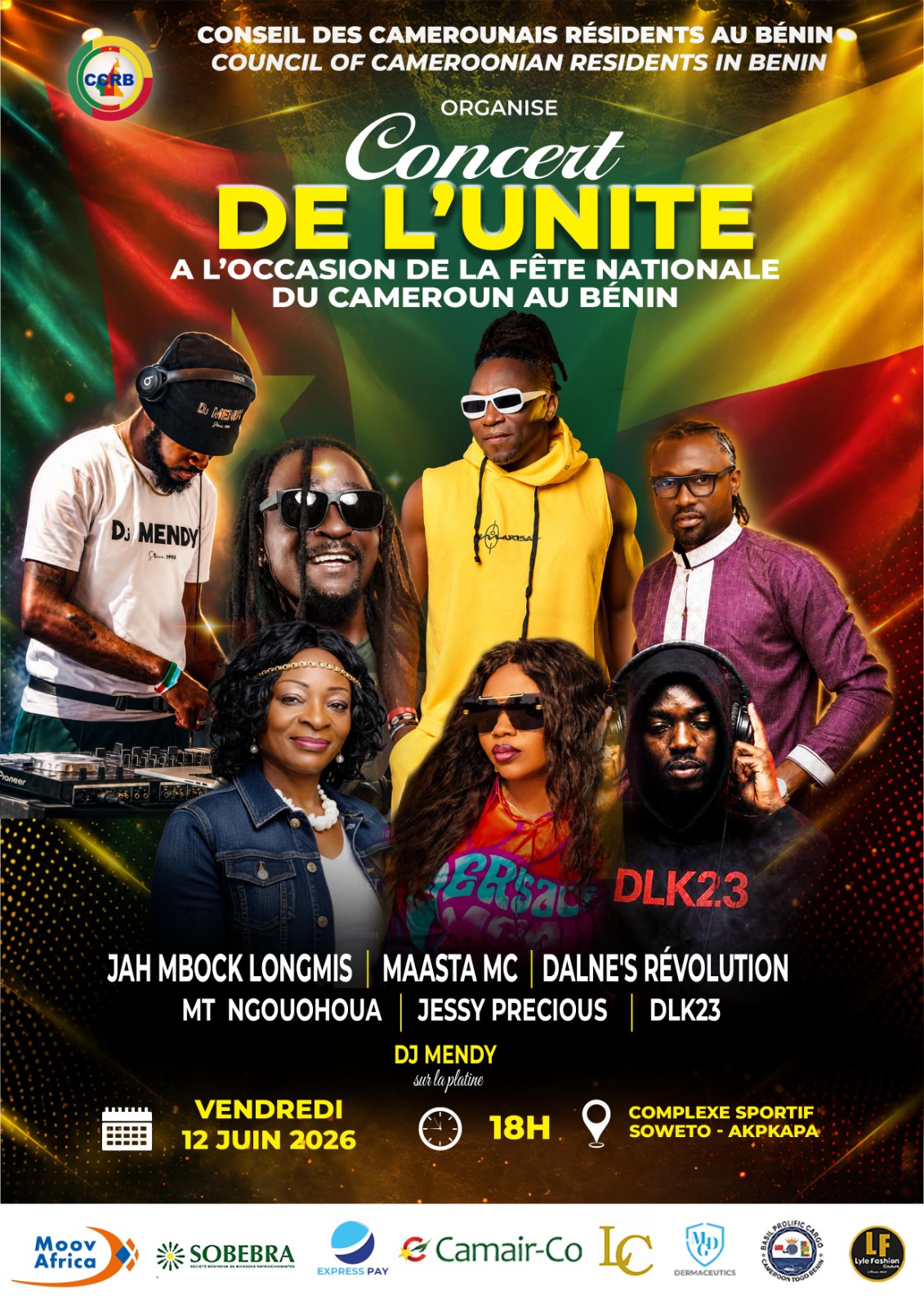 Grand Concert de l'Unité : Le Cameroun en Démonstration de Force à Cotonou !