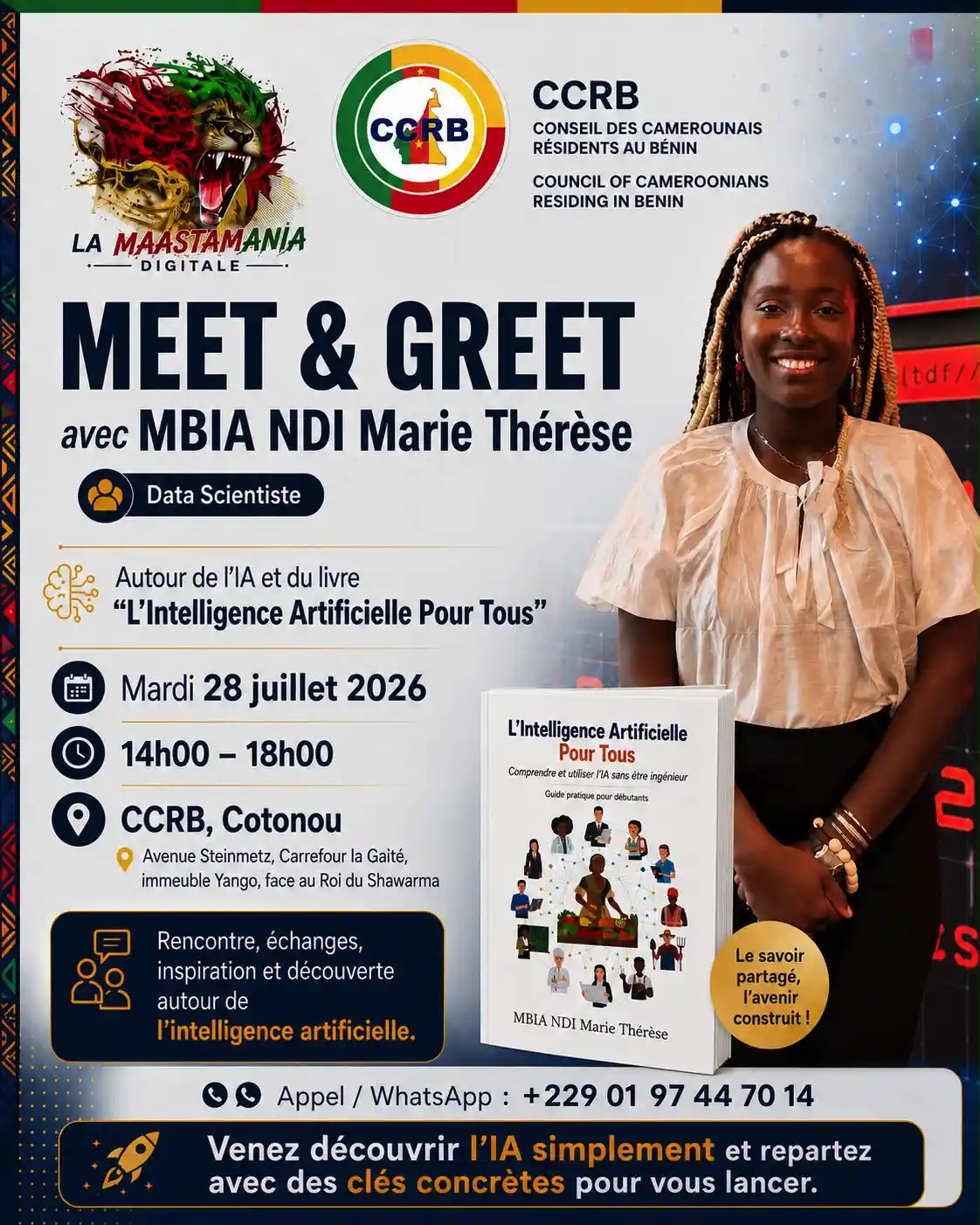 EVENT CCRB / MEET & GREET / MBIA NDI MARIE THÉRESE / DATA SCIENTISTE TOTAL ENERGIES